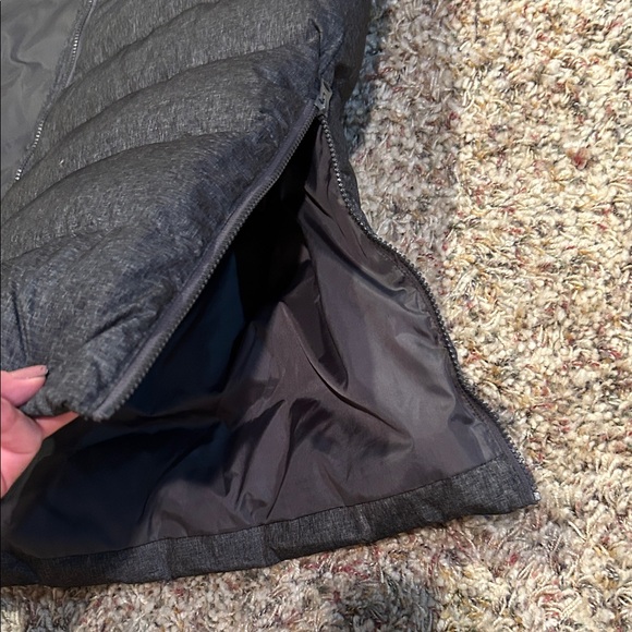 Women’s Black ankle length Puffer Coat with Hood - Picture 7 of 9